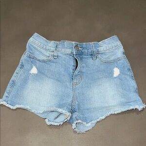 Abercrombie Kids High Rise Mini Mom Denim Cutofff Shorts